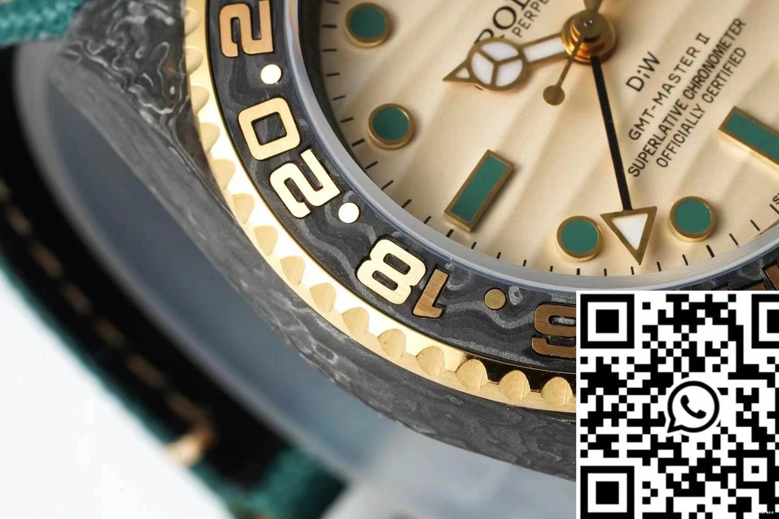 Fiber II Fabric Green GMT-MASTER Case Diw Carbon Rolex Strap 0316